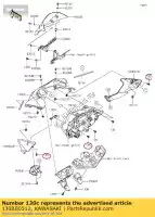 130BB0512, Kawasaki, aparafusado, 5x12 comum kawasaki  ninja z zx 230 250 300 400 1000 2008 2009 2010 2011 2012 2013 2014 2015 2016 2017 2018 2019 2020 2021, Novo