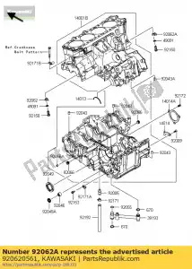 kawasaki 920620561 dysza zx1400fcf - Dół