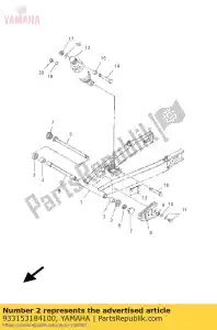 yamaha 933153184100 roulement, cylindrique (1fn) - La partie au fond