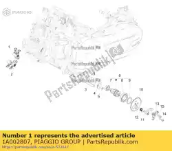 Aqui você pode pedir o rocker lateral de entrada completa em Piaggio Group , com o número da peça 1A002807: