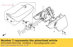 cover sub a * r119 * van Honda, met onderdeel nummer 83520KS7831ZB, bestel je hier online: