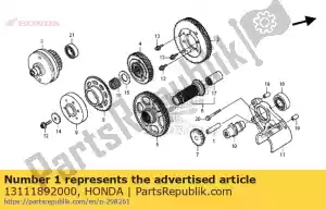 honda 13111892000 axe, piston - La partie au fond