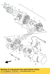 alternator assy van Suzuki, met onderdeel nummer 3171048B04, bestel je hier online: