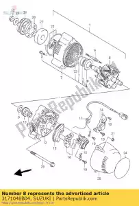 suzuki 3171048B04 alternator assy - Onderkant