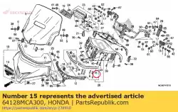 Here you can order the tape a, l. Slide from Honda, with part number 64128MCA300: