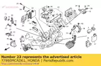 77960MCAD61, Honda, Airbag unit(keihin) honda gl 1800 2007 2008 2009 2010, New