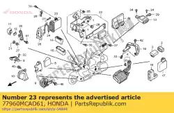 airbageenheid (keihin) van Honda, met onderdeel nummer 77960MCAD61, bestel je hier online: