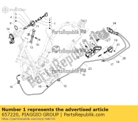 657220, Aprilia, Kit de bloqueio, Novo