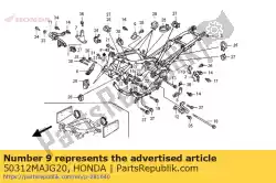 geen beschrijving beschikbaar op dit moment van Honda, met onderdeel nummer 50312MAJG20, bestel je hier online: