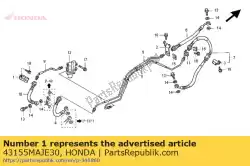 Here you can order the clamper a,brake s from Honda, with part number 43155MAJE30: