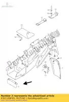 6341108F00, Suzuki, b?otnik, ty? suzuki gsx 600 750 1998 1999 2000 2001 2002, Nowy