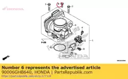 Qui puoi ordinare bullone, flangia, 6x18 (nshf) da Honda , con numero parte 90006GHB640: