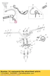 Qui puoi ordinare vite, m5 x 22 da Triumph , con numero parte T3331800: