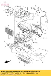 yamaha 14B135960000 junta, carburador 2 - Lado inferior