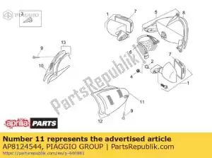 Piaggio Group AP8124544 cristal indicador de direccion del izquierda - Parte inferior