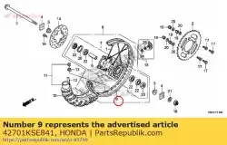 Tutaj możesz zamówić obr? Cz, rr. Ko? O od Honda , z numerem części 42701KSE841: