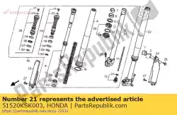 Aquí puede pedir tubería comp, l diapositiva de Honda , con el número de pieza 51520KSK003: