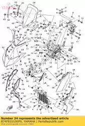 Ici, vous pouvez commander le corps, capot auprès de Yamaha , avec le numéro de pièce B74F835100P0: