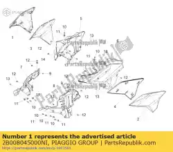 Ici, vous pouvez commander le carène latérale dx auprès de Piaggio Group , avec le numéro de pièce 2B008045000NI: