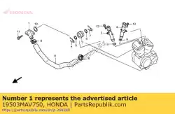 Here you can order the no description available at the moment from Honda, with part number 19503MAV750: