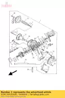 3DM1490J0000, Yamaha, jeu d'aiguilles yamaha  xv 125 250 1992 1994 1995 1996 1997 1998 1999 2000 2017 2018 2019 2020 2021, Nouveau