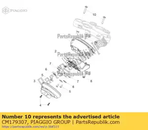 Piaggio Group CM179307 parafuso métrico - Lado inferior