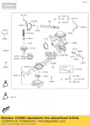 Here you can order the holder kvf300ccf from Kawasaki, with part number 13280Y014: