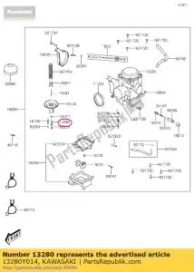 kawasaki 13280Y014 holder kvf300ccf - Bottom side