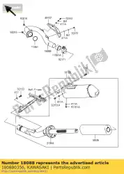 Ici, vous pouvez commander le tuyau d'échappement kx450d7f auprès de Kawasaki , avec le numéro de pièce 180880356: