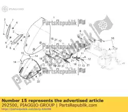 Ici, vous pouvez commander le vis auprès de Piaggio Group , avec le numéro de pièce 292500: