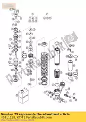 Aquí puede pedir pistón 6 + 6xd = 7 ba de KTM , con el número de pieza 46811218: