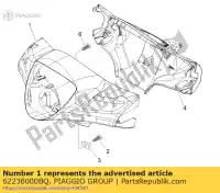 62236000BQ, Piaggio Group, stuurhoes voor piaggio liberty 50 125 2004 2006 2007, Nieuw