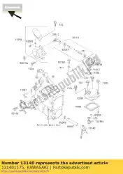 Here you can order the fork-shift from Kawasaki, with part number 131401175: