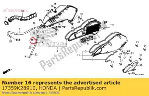 Honda 17359K28910 articulación, tubo de respiración - Lado inferior