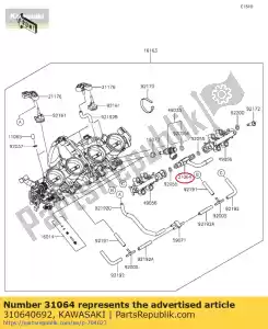 kawasaki 310640692 01 pipe-comp - Bottom side