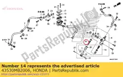 stangcomp., duw van Honda, met onderdeel nummer 43530MB2006, bestel je hier online: