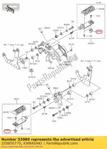 kawasaki 320850770 rolha, sensor de banco en650aff - Lado inferior