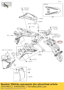 kawasaki 350190613 klep klx150fffa - Onderkant