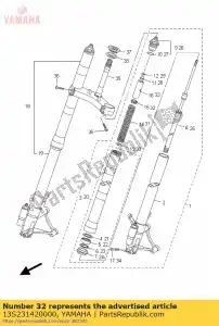 yamaha 13S231420000 asiento, parte superior de resorte - Lado inferior