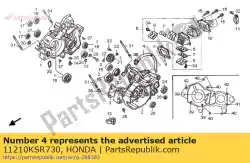 Aqui você pode pedir o tubo comp., respirador em Honda , com o número da peça 11210KSR730: