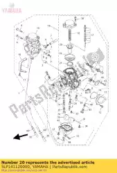 Here you can order the valve, throttle 1 from Yamaha, with part number 5LP141120000:
