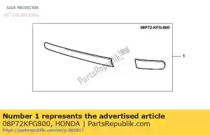 honda 08P72KFG800 side protector - Bottom side