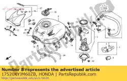 Here you can order the no description available at the moment from Honda, with part number 17520KYJM60ZB: