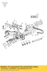 triumph T3051164 ?ruba, mocowanie zacisku, slv, en - Dół