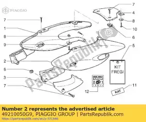 Piaggio Group 49210050G9 carenagem - Lado inferior