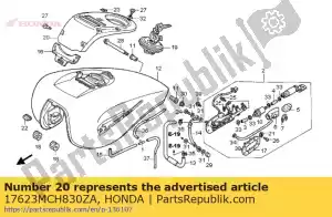 Honda 17623MCH830ZA definir illust * type1 * - Lado inferior