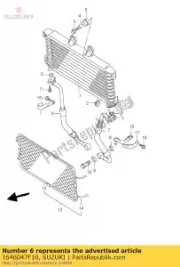 suzuki 1646047F10 hose comp,oil c - Bottom side