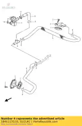 Qui puoi ordinare tubo flessibile, 2a aria va da Suzuki , con numero parte 1846117G10: