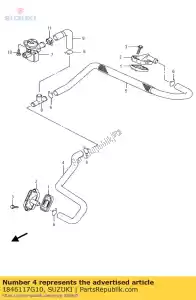 suzuki 1846117G10 tubo flessibile, 2a aria va - Il fondo