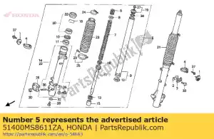 Honda 51400MS8611ZA fourche * nh35m / pb181 * - La partie au fond